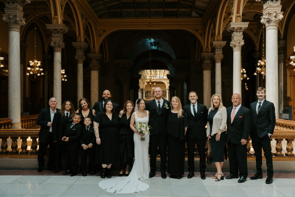 family portrait at statehouse